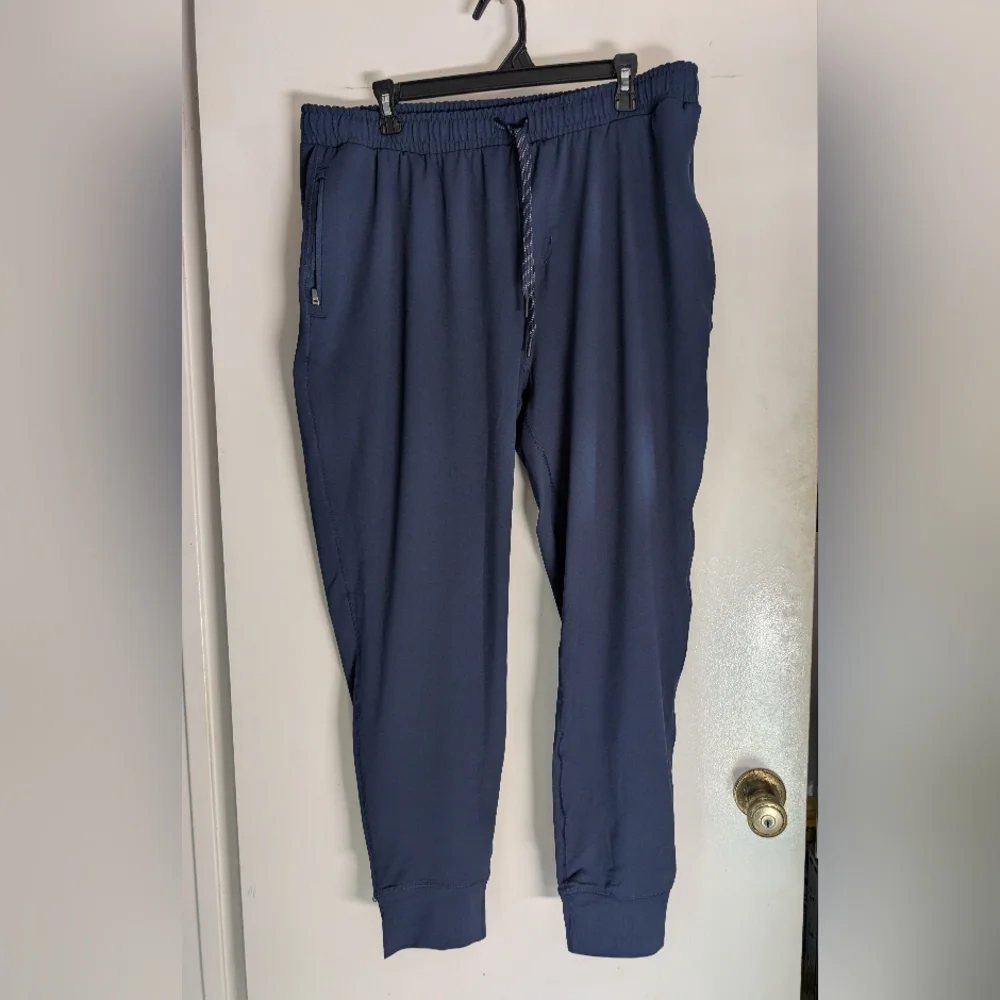 Kirkland Signature Blue Sweatpants Relaxed Fit Joggers - Picture 1 of 3